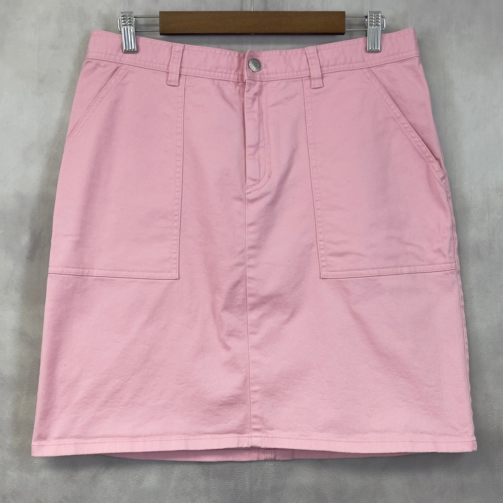 Ralph Lauren‎ LRL Women Skirt Size 10 Pastel Pink Y2K Preppy Clean Girl Heritage